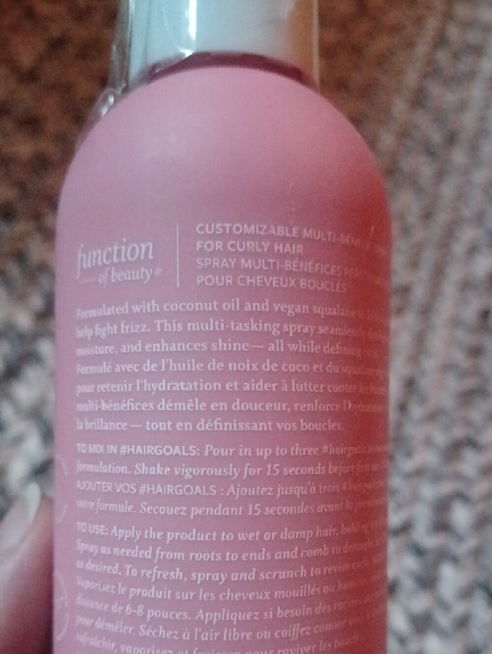 Function Of Beauty Curly Hair Styling Spray - Picture 3 of 4